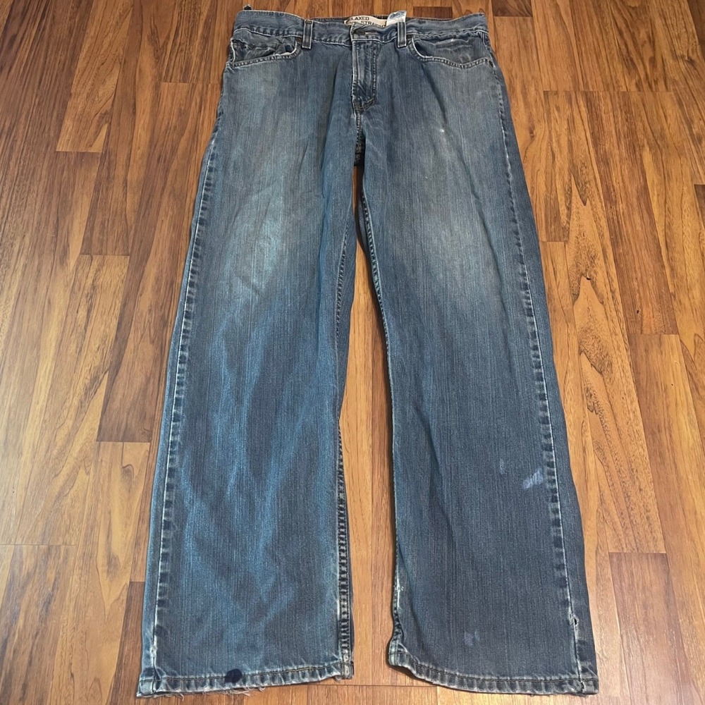 Levi's 559 Relaxed Straight Jeans Mens 33x30 Blue Cotton Vintage 2006 Distressed